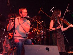 Cara live in Volmarstein, 29 August 2008: Claus Steinort, flute, low whistle, uilleann pipes, concertina; Gudrun Walther