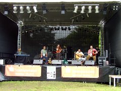 Cara live in Volmarstein, 29 August 2008: soundcheck in the late afternoon