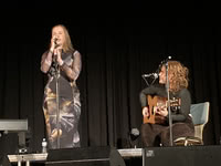 Beth Malcolm and Heather Cartwright at Ceòlas Scottish Music Nights at Stadthalle Delbrück, Germany, on 1 December 2023; photo Reinhard Zierke Beth Malcolm and Heather Cartwright at Ceòlas Scottish Music Nights at Stadthalle Delbrück, Germany, on 1 December 2023; photo Reinhard Zierke