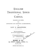 English Traditional Songs and Carols English Traditional Songs and Carols