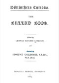 George Ritchie Kinloch: The Ballad Book George Ritchie Kinloch: The Ballad Book