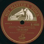 A.L. Lloyd: Lord Bateman (HMV B.10593, B-side)